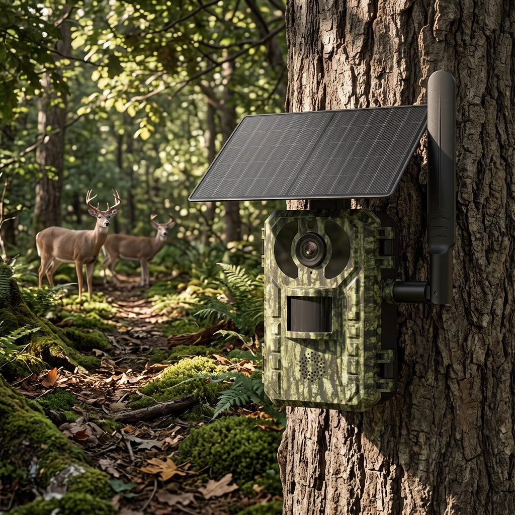 Camera de Chasse 4G Solaire Infrarouge Invisible | APEX SIGHT Pro