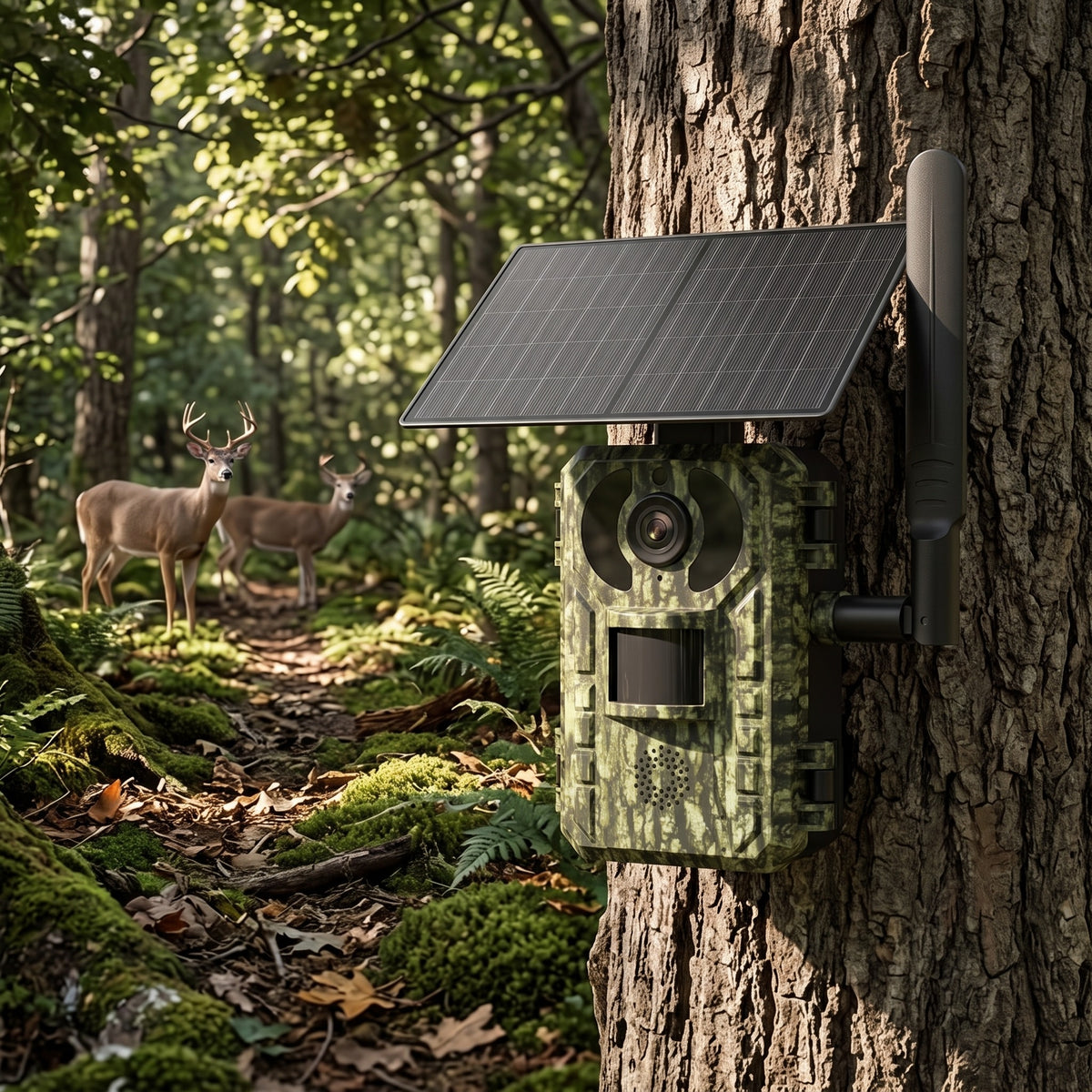 Camera de Chasse 4G Solaire Infrarouge Invisible | APEX SIGHT Pro