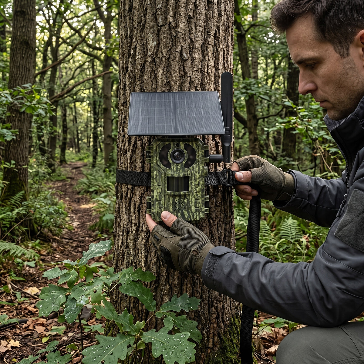 Camera de Chasse 4G Solaire Infrarouge Invisible | APEX SIGHT Pro