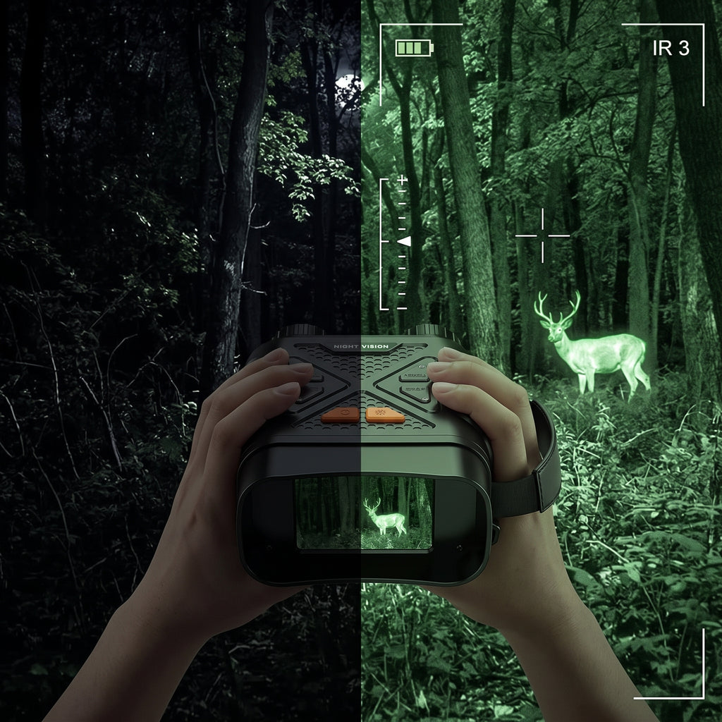 Jumelles Infrarouge Vision Nocturne 1080P USB-C | APEX VISION Compact