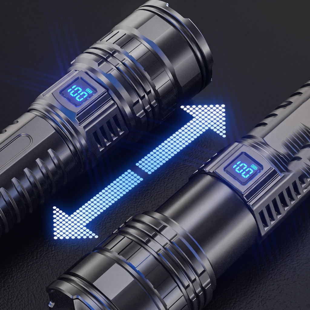 Lampe Torche Tactique Puissante USB-C Powerbank | APEX BEAM 100W